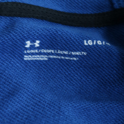 Under Armour Men's Blue Full Zip Hoodie Size L Relaxed Fit