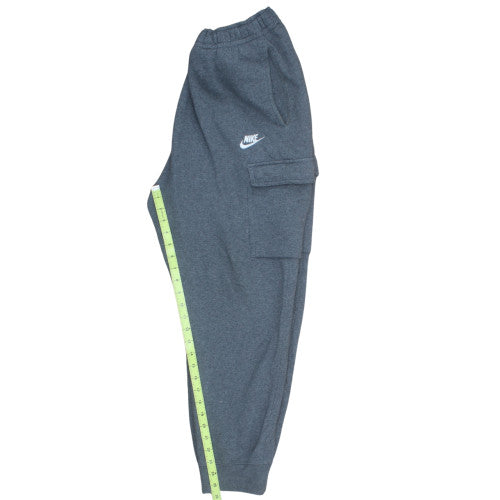 Nike Men Grey L Cargo Jogger Sweatpants Cotton Blend