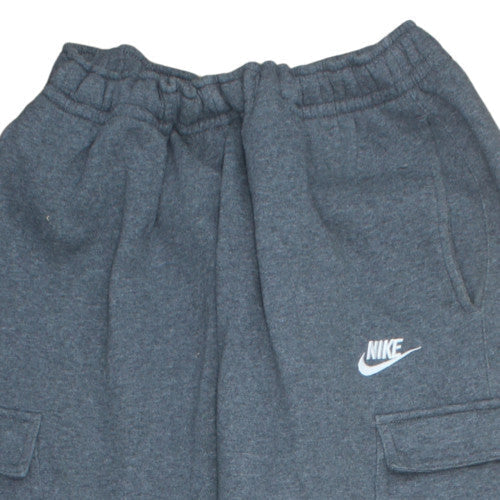 Nike Men Grey L Cargo Jogger Sweatpants Cotton Blend