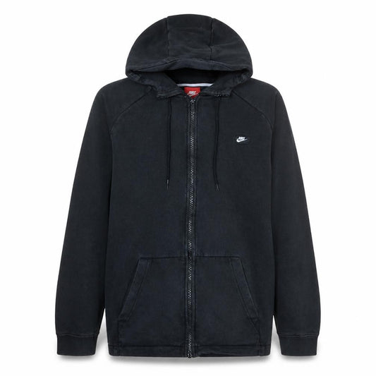 Nike Men's Black Full Zip Hoodie L Sports Fleece Sweatshirt
