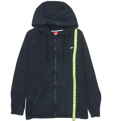 Nike Men's Black Full Zip Hoodie L Sports Fleece Sweatshirt