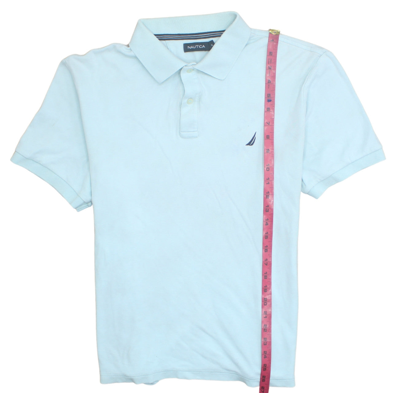 Nautica Men's Blue XL Cotton Short Sleeve Polo Shirt