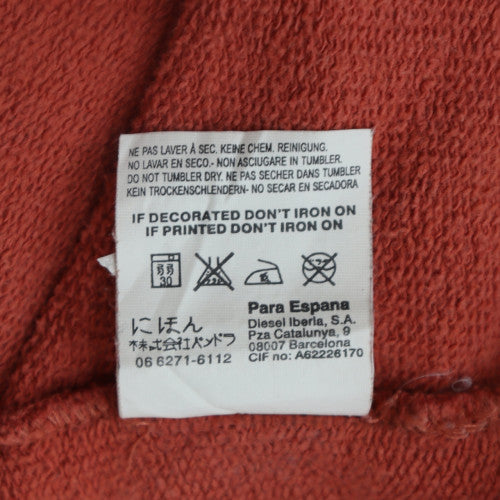 Diesel Men's Brown Graphic Print Crew Neck Sweatshirt Size L