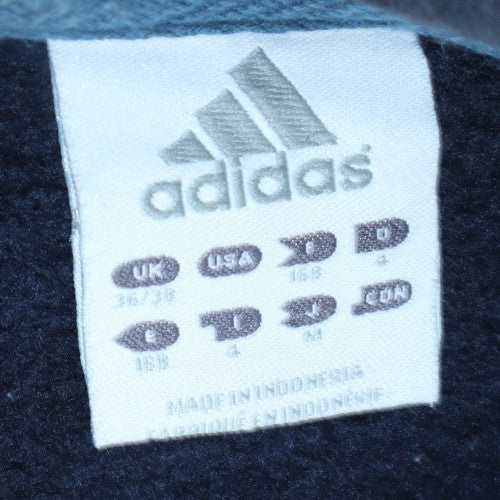 Adidas Men's Blue Logo Pullover Sweatshirt Size M Crew Neck Fleece