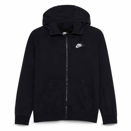Nike Men's Black Full Zip Hoodie Sweatshirt M Cotton Blend
