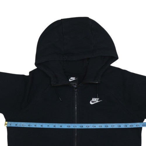 Nike Men's Black Full Zip Hoodie Sweatshirt M Cotton Blend