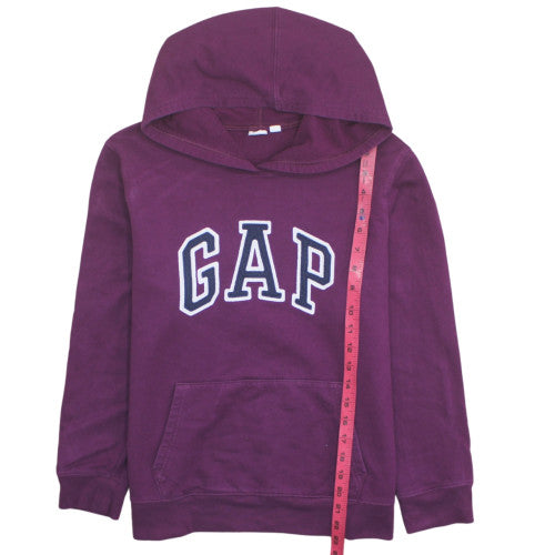 GAP Womens Purple Pullover Hoodie Large Cotton Blend Casual