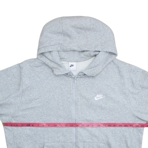 Nike Men's Grey XL Full Zip Fleece Hoodie Sweatshirt