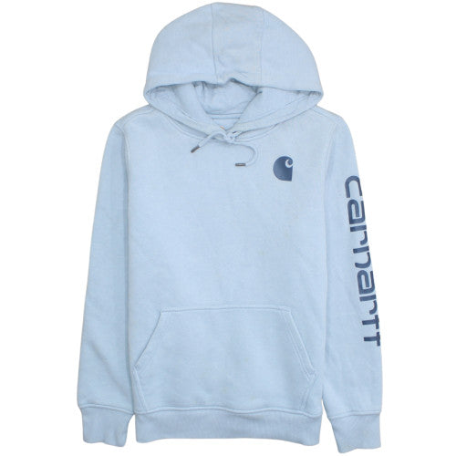 Carhartt Men's Light Blue Relaxed Fit Pullover Hoodie Size M