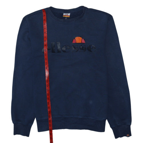 Ellesse Men's Blue 2XL Pullover Sweatshirt Crew Neck Logo Fleece