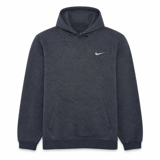 Nike Men's Grey Pullover Hoodie L Regular Fit Fleece Sportswear