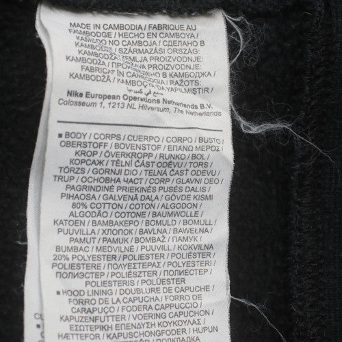 Nike Men Black XL Pullover Fleece Hoodie Sports Logo Sweatshirt
