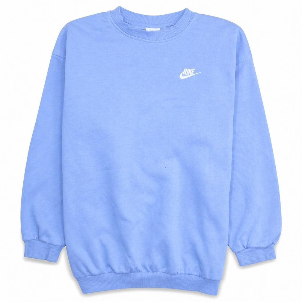 Nike Boys Blue XL Pullover Fleece Sweatshirt Crew Neck Logo Jumper