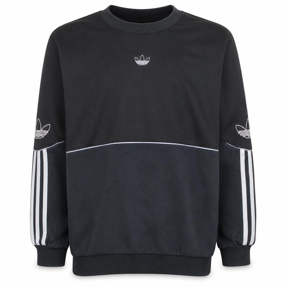 adidas Men's Black 2XL Pullover Crew Neck Sweatshirt