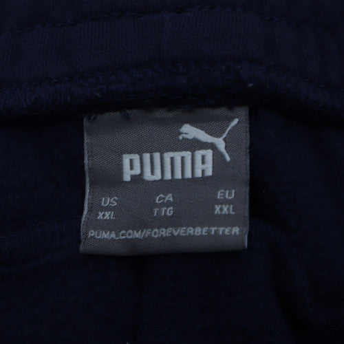 Puma Men’s Blue 2XL Jogger Sweatpants Elastic Waist Tapered