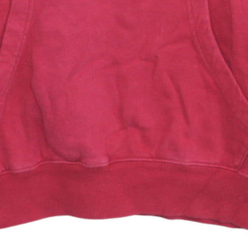 Champion Men's Red Pullover Hoodie Medium Logo Fleece Sweatshirt