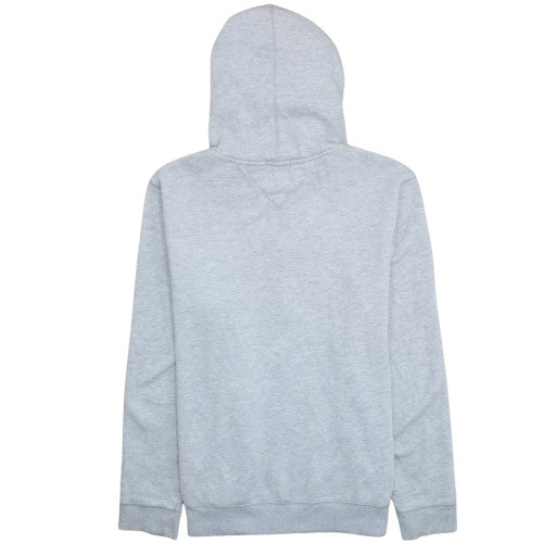 Tommy Jeans Men Grey XL Full Zip Hoodie Regular Fit Jersey Sweatshirt