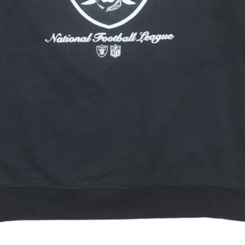 Cotton On NFL Las Vegas Raiders Men's Black Crew Neck Sweatshirt L