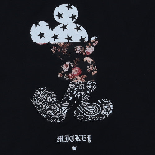 Disney x Neff Unisex Black Mickey Mouse 2XL Cotton Graphic T-Shirt