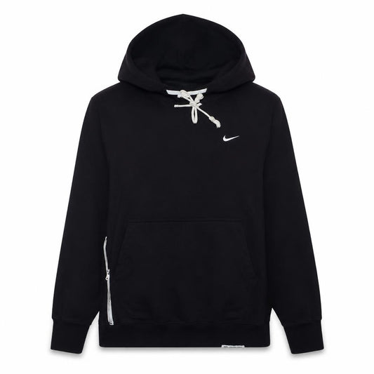 Nike Womens Black Dri-Fit Pullover Hoodie Size Small Zip Pocket
