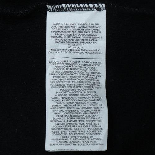 Nike Women's Black XL Pullover Hoodie Logo Graphic Cotton Blend