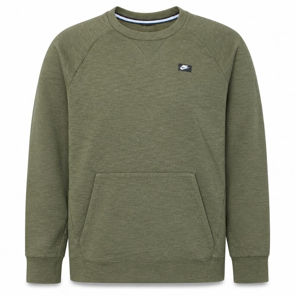 Nike Men's Green M Pullover Crew Neck Logo Sweatshirt