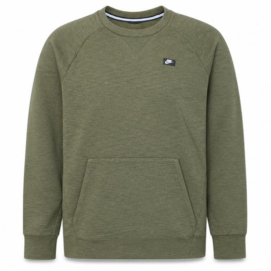 Nike Men's Green M Pullover Crew Neck Logo Sweatshirt