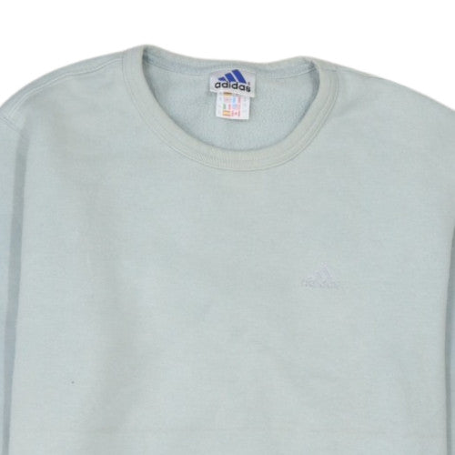 Adidas Women’s Light Blue Crew Neck Pullover Sweatshirt Size 14