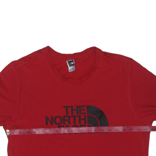The North Face Men's Red Cotton Crew Neck T-Shirt M