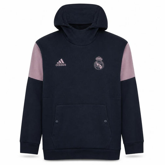 adidas Men's Black Pullover Hoodie XL Real Madrid Fleece Sweatshirt