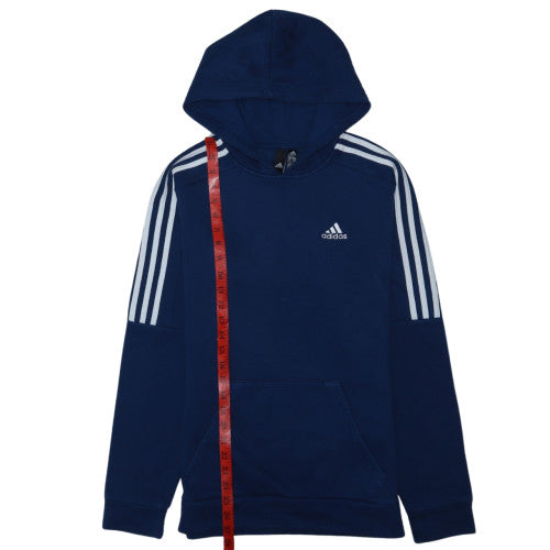 Adidas Men’s Blue Pullover Hoodie XS Fleece Sports Sweatshirt