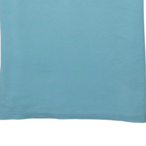 Napapijri Men's Blue Cotton Polo Shirt Size M Short Sleeve Logo