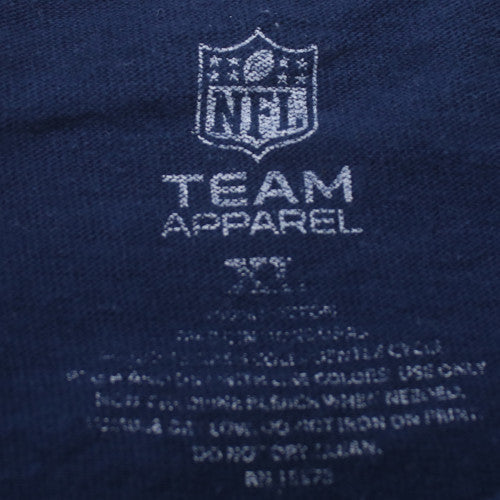 NFL Team Apparel Men's Navy Seattle Seahawks T-Shirt Size 2XL