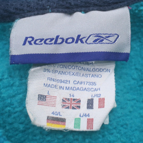 Reebok Women’s Blue 1/4 Zip Pullover Sweatshirt Size 14
