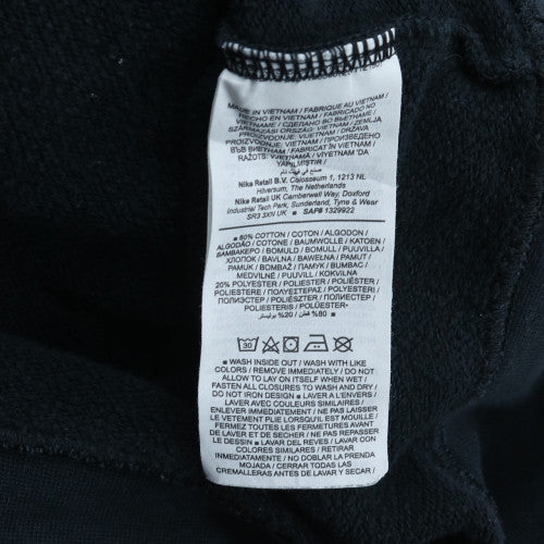 Nike Women Black 1X Pullover Half Zip Sweatshirt with Logo