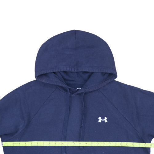 Under Armour Men's Blue Pullover Hoodie L Fleece Relaxed Fit