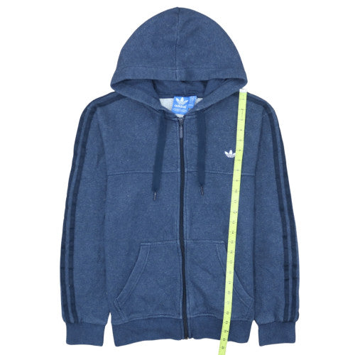 Adidas Men's Blue Full Zip Hoodie S Regular Fit Sportswear