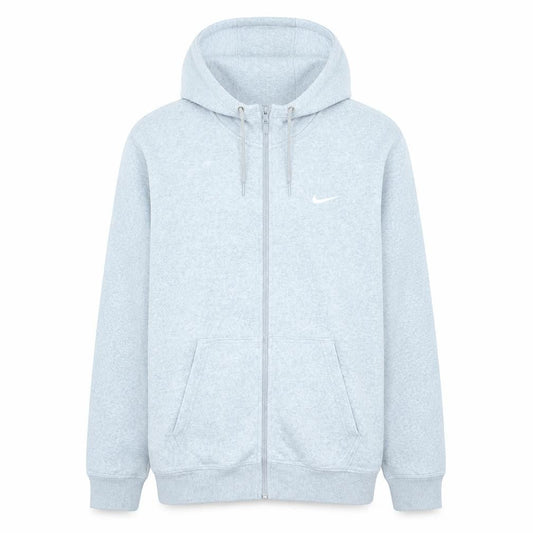 Nike Men's Grey Full Zip Hoodie Size L Fleece Sportswear