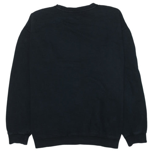 Stussy Men’s Black XL Pullover Crew Neck Fleece Sweatshirt
