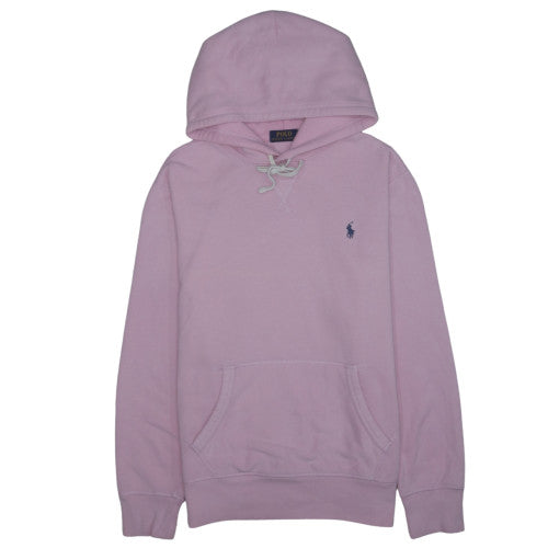 Polo Ralph Lauren Womens Pink Pullover Hoodie Medium Cotton Blend