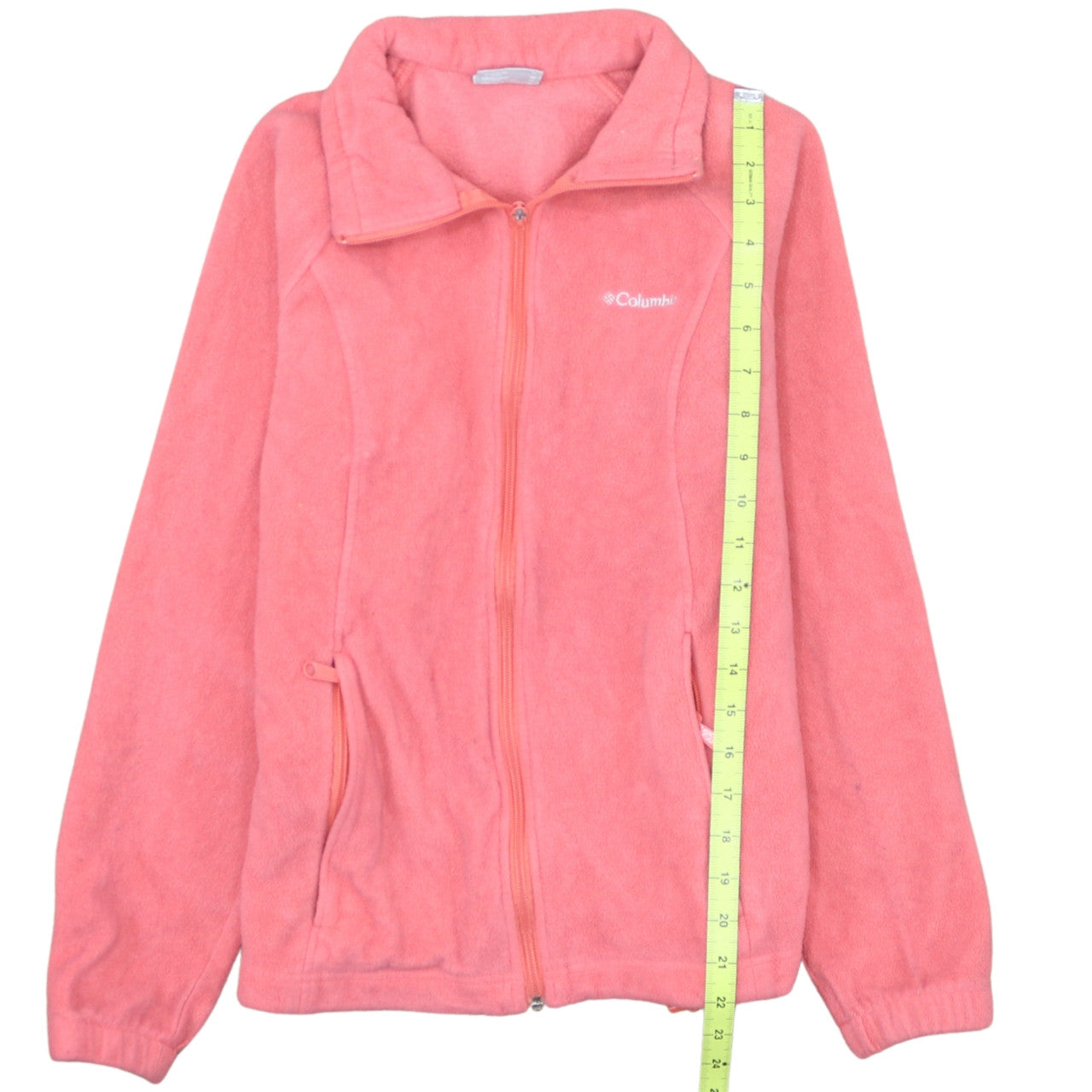 Columbia Women Pink Fleece Full Zip Jacket Size M