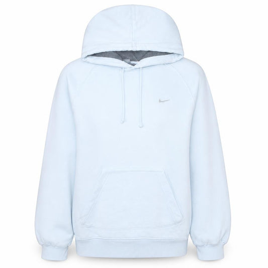 Nike Womens White Small Pullover Hoodie Sweatshirt Cotton Blend