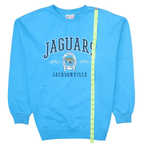 NFL Team Apparel Women's Blue XS Crew Neck Jacksonville Jaguars Sweatshirt