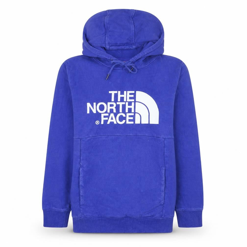 The North Face Womens Blue Pullover Hoodie Medium 100% Cotton