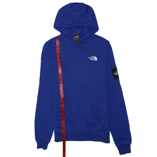 The North Face Men's Blue Pullover Hoodie Size S Cotton Outdoor Sweatshirt