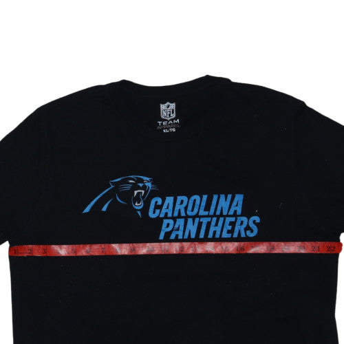 NFL Team Apparel Carolina Panthers Men's Black XL T-Shirt