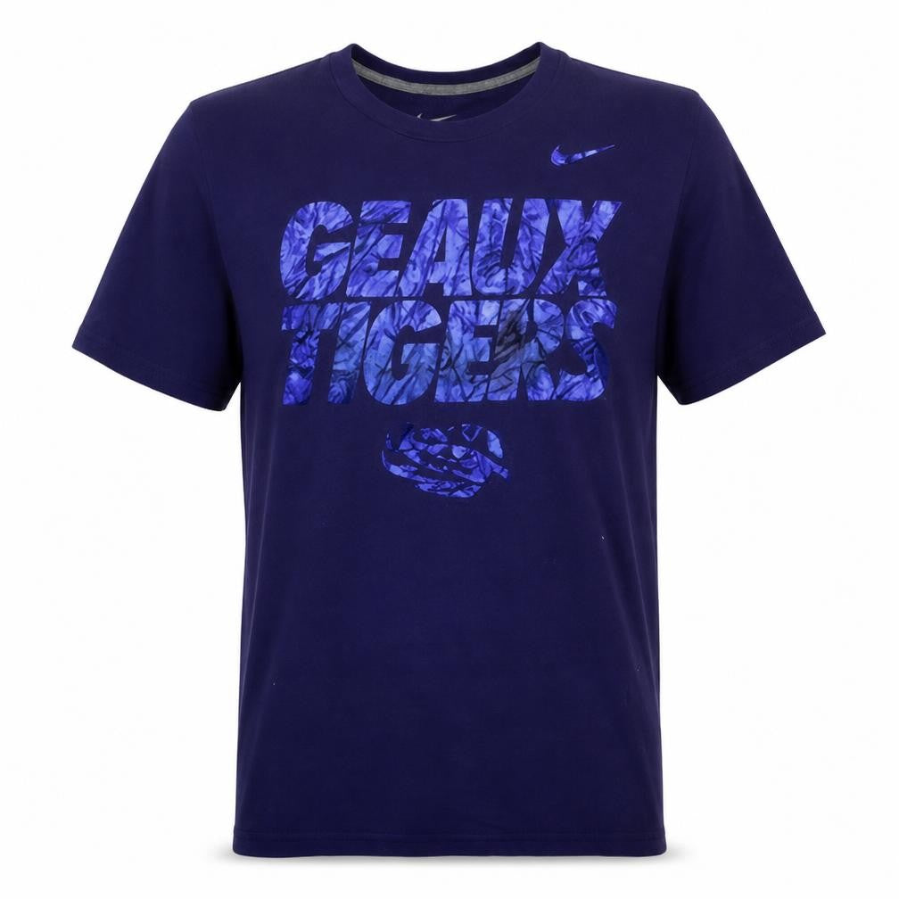 Nike Men's Purple Geaux Tigers Graphic Crew Neck T-Shirt XL Regular Fit