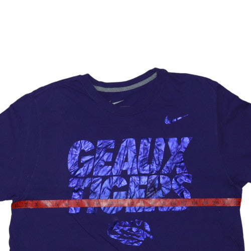 Nike Men's Purple Geaux Tigers Graphic Crew Neck T-Shirt XL Regular Fit