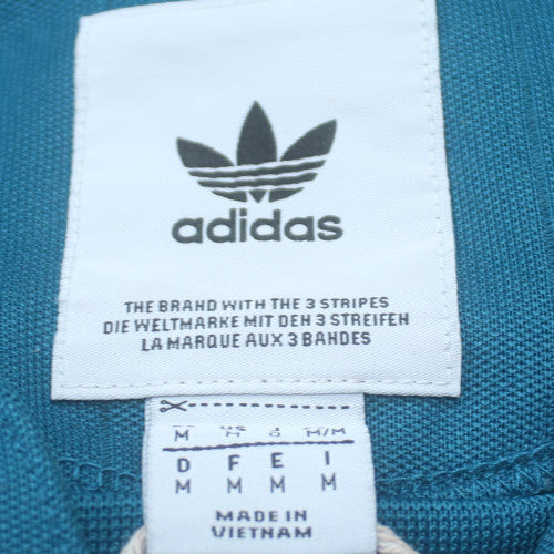 Adidas Men's Blue Collared Pullover Sweatshirt M Retro Sports Style
