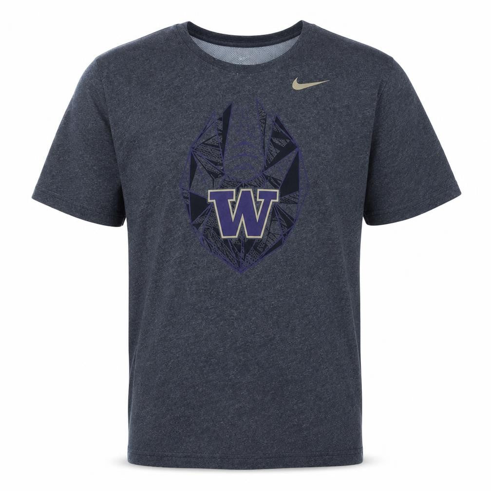 Nike Men’s Grey Dri-FIT Athletic T-Shirt XL Graphic Print Sports Tee